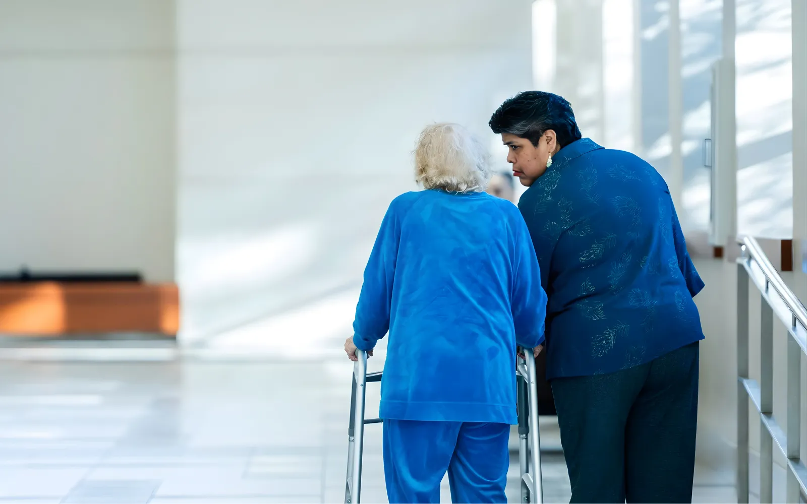 Companion caregiver visiting a senior at home in Ontario